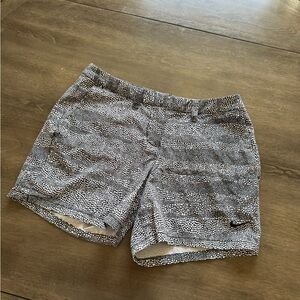 Nike Women's Black and White Golf Shorts